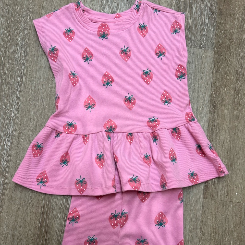 Toddler Girls Cat & Jack strawberry set